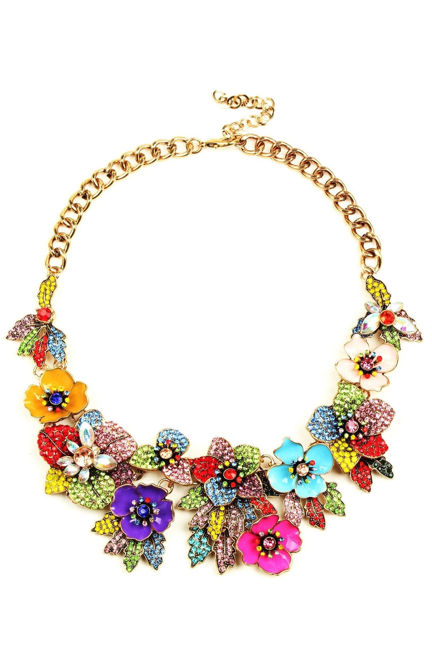 Floral Statement Necklace - Born To Glam Born To Glam