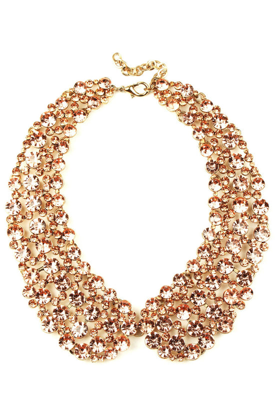 Diana Champagne Collar Necklace - Born To Glam Born To Glam