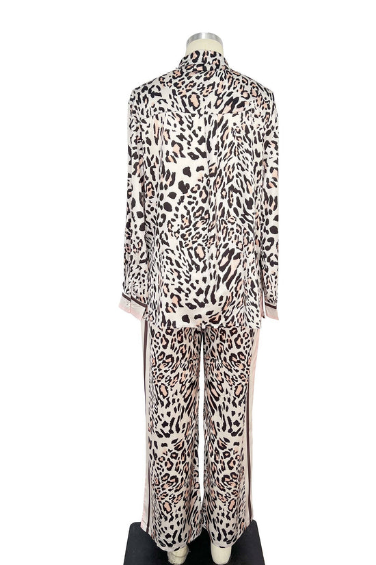 Leopard Print Embellished Top - Born To Glam Born To Glam