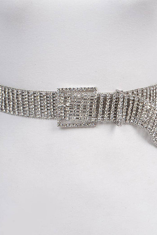 Adjustable Rhinestone Shiny Belt - Born To Glam Born To Glam