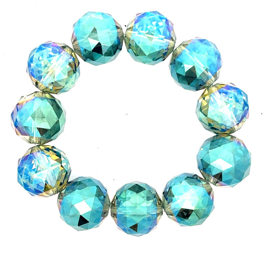 Crystal Sphere Stretch Bracelet - Born To Glam Born To Glam