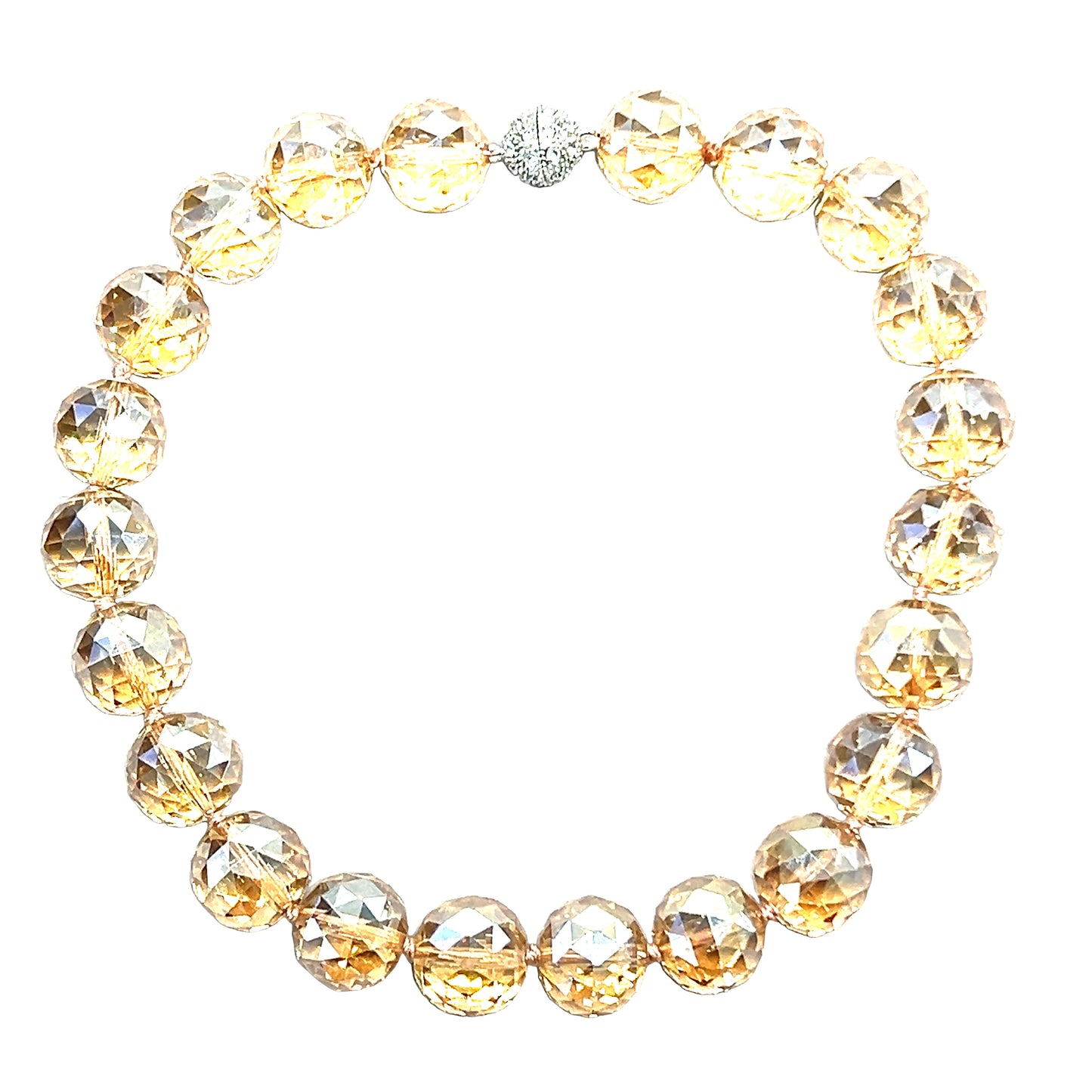 20mm Crystal Sphere Short Necklace - Born To Glam Born To Glam