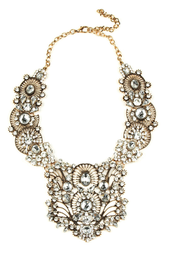 Manhattan Bronze Statement Necklace - Born To Glam Born To Glam