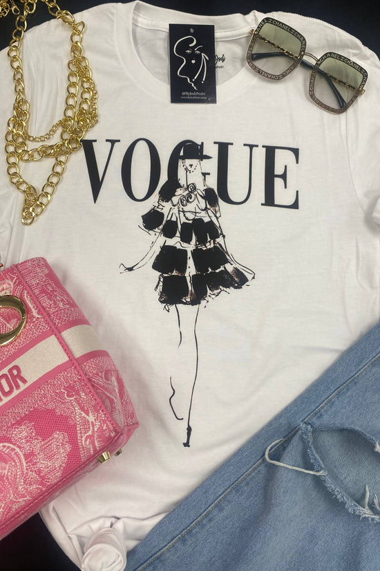 Runway Fashion Graphic Tee - Born To Glam Born To Glam