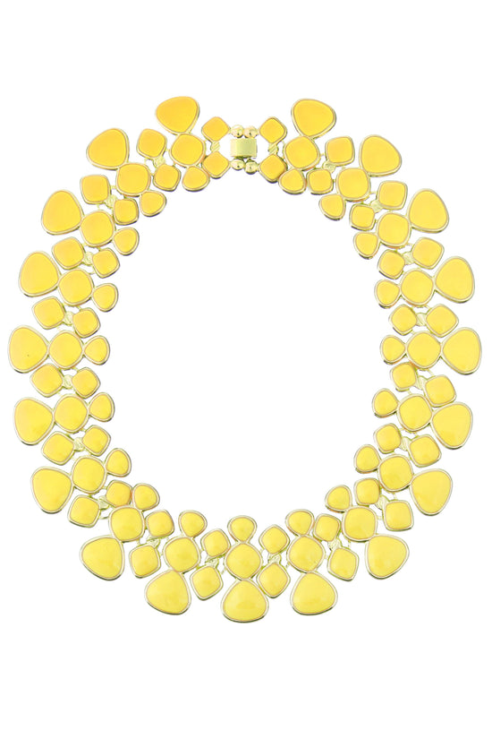 Adel Yellow Collar Necklace - Born To Glam Born To Glam