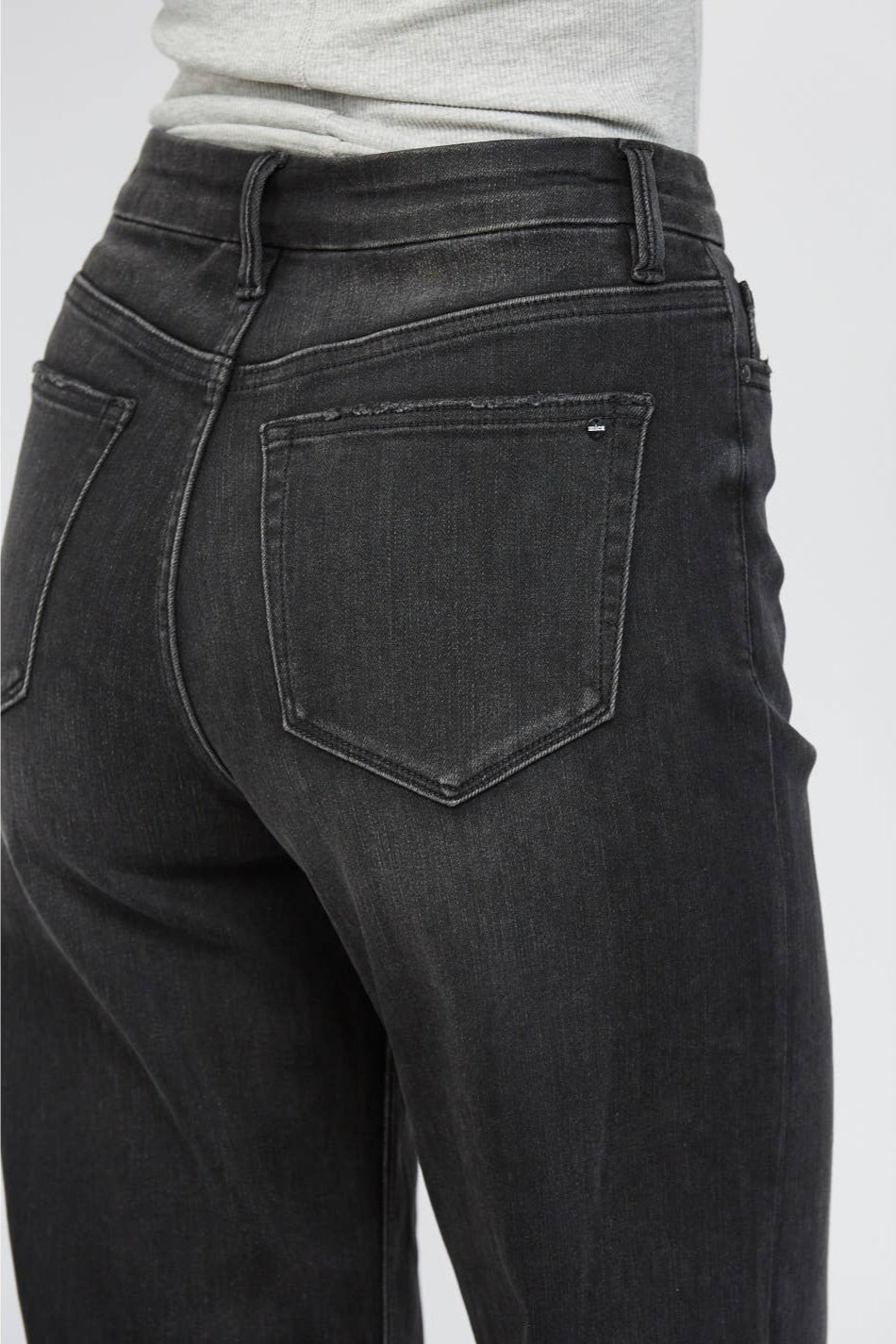 Hunter Stretch Super High Rise Wide Leg Mica Jeans - Born To Glam Born To Glam