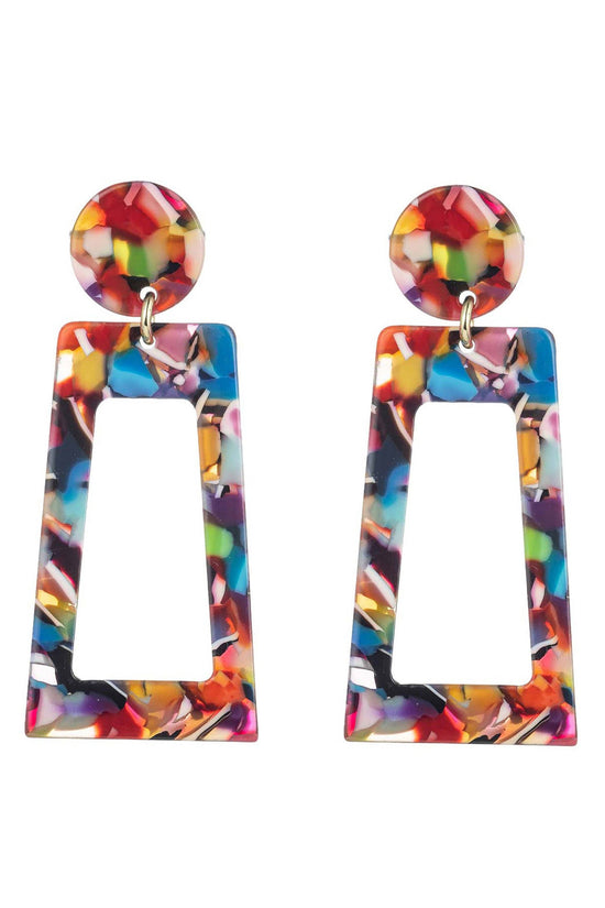 Tina Acrylic Drop Earring - Born To Glam Born To Glam