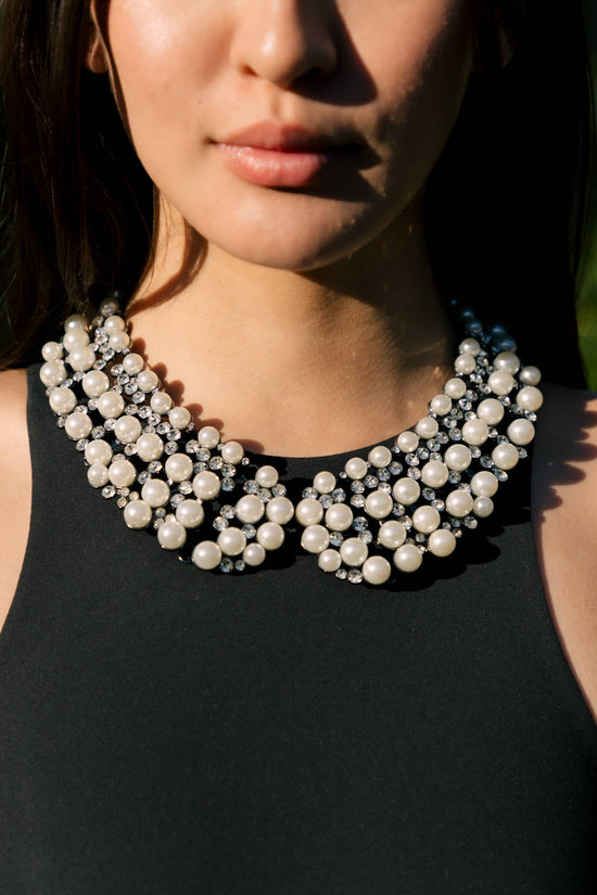 Diana Pearl Statement Necklace - Born To Glam Born To Glam