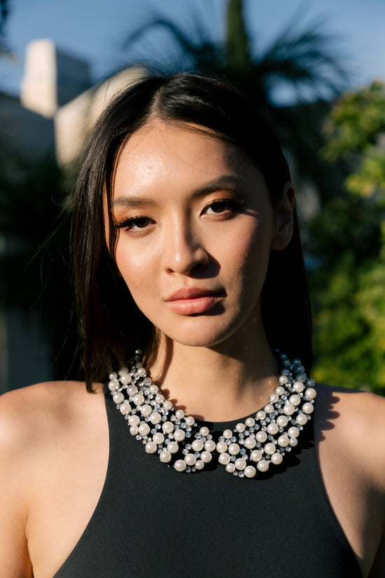 Diana Pearl Statement Necklace - Born To Glam Born To Glam