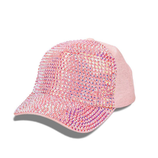 Myka Crystal Hat in Pink - Born To Glam Born To Glam