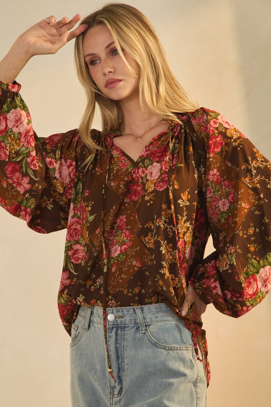Floral Printed Blouse - Born To Glam Born To Glam