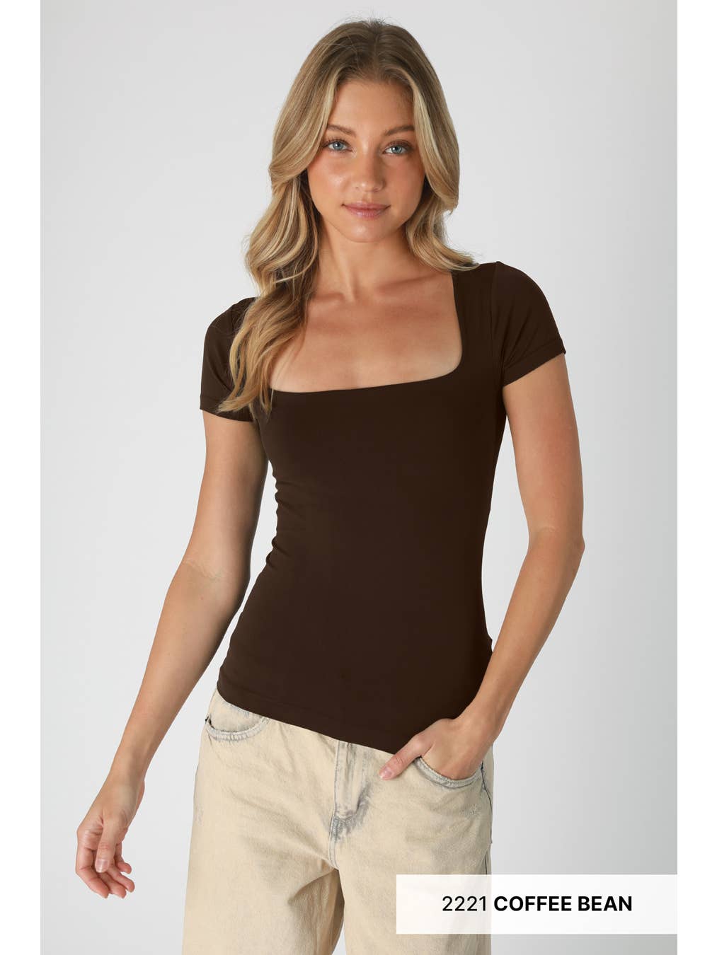 Square Neck Top - Born To Glam Born To Glam