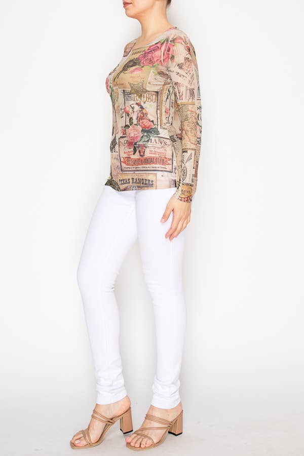 ROSE WEST Mesh Top - Born To Glam Born To Glam