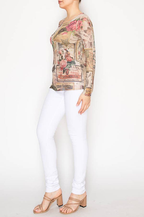 ROSE WEST Mesh Top - Born To Glam Born To Glam