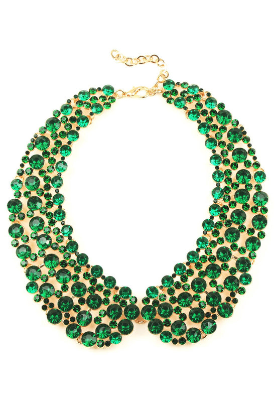 Green Diana Collar Necklace - Born To Glam Born To Glam