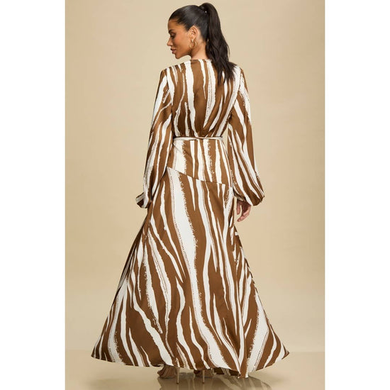 TEXURED STRIPE MAXI DRESS - Born To Glam Born To Glam