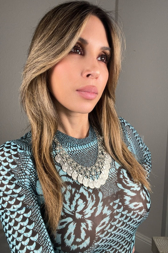 Silver Coin Short Necklace - Born To Glam Born To Glam