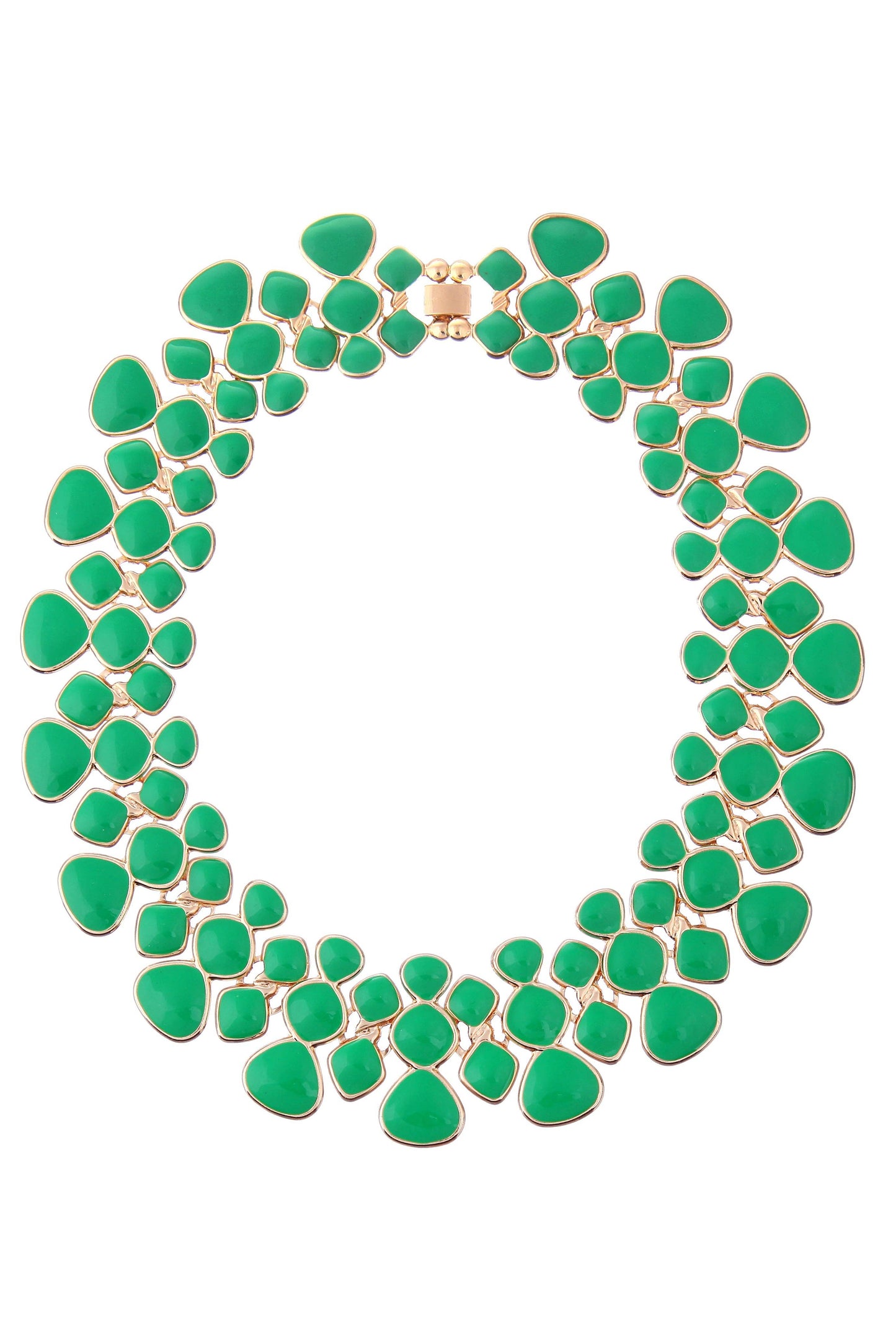 Adel Green Honey Comb Necklace - Born To Glam Born To Glam