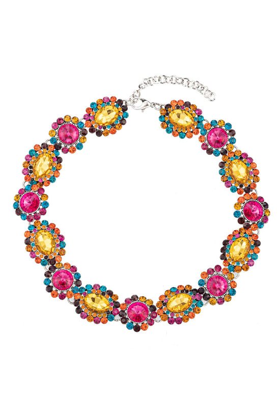 Color Me Pink and Yellow Necklace Born To Glam