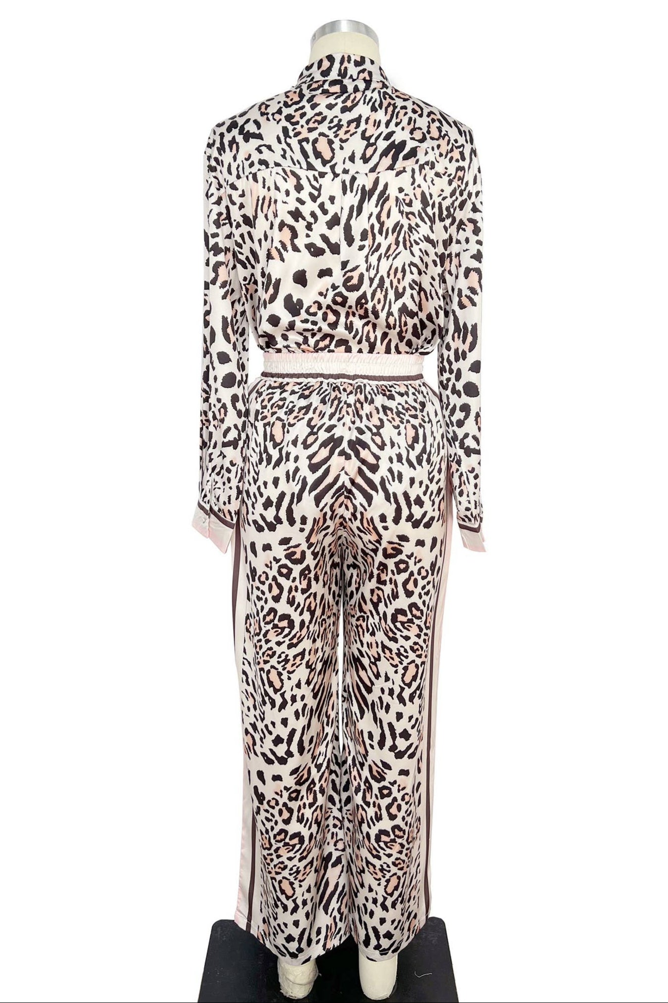 Leopard Print Embellished Top - Born To Glam Born To Glam