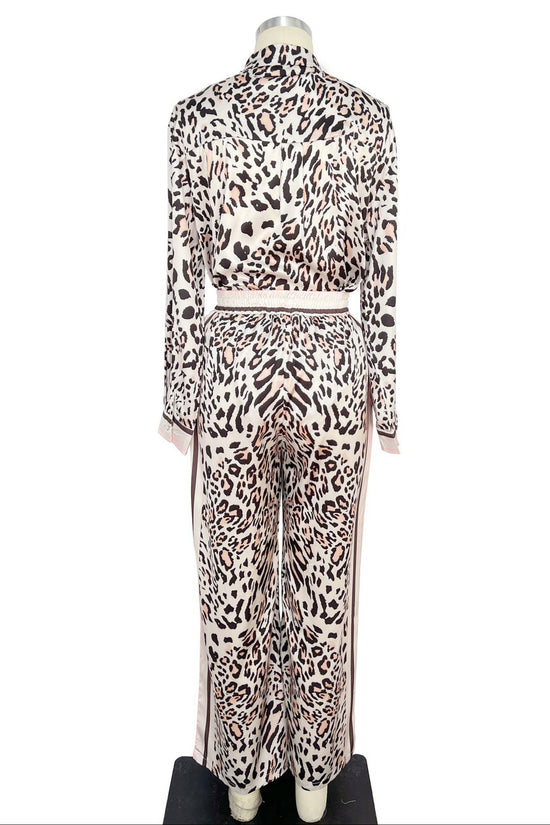 Leopard Print Embellished Top - Born To Glam Born To Glam