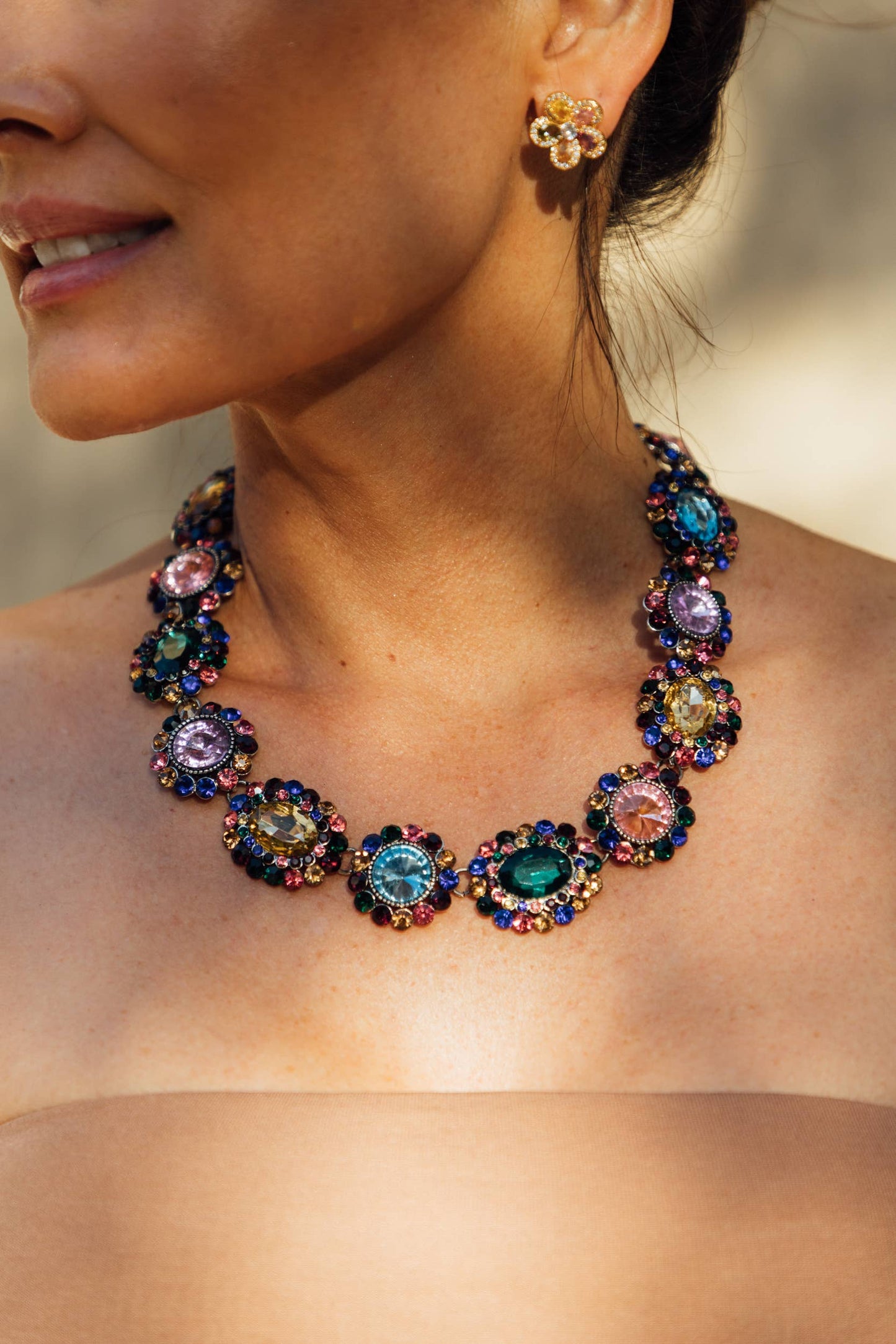Juliet Multi Color Necklace - Born To Glam Born To Glam
