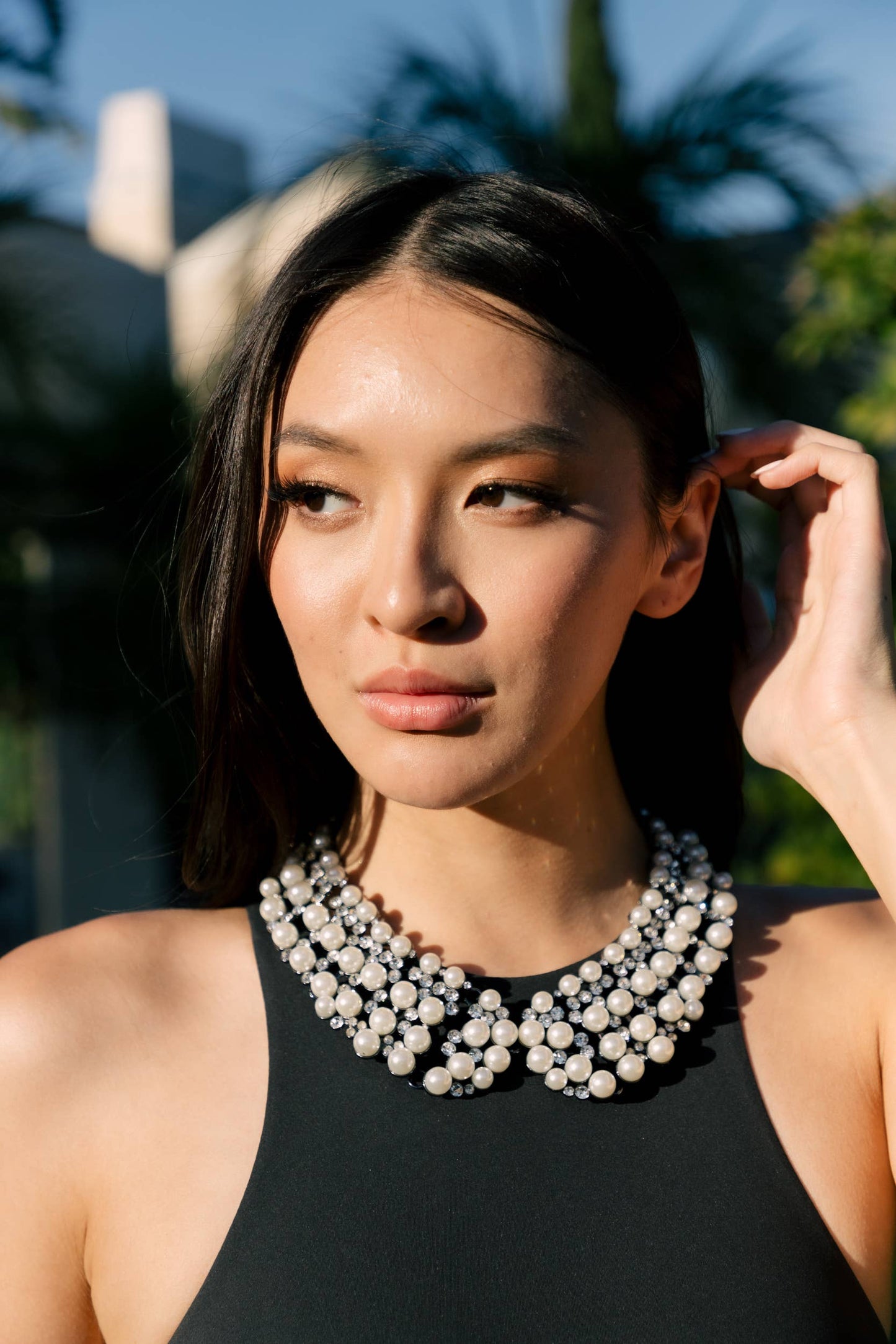 Diana Pearl Statement Necklace - Born To Glam Born To Glam