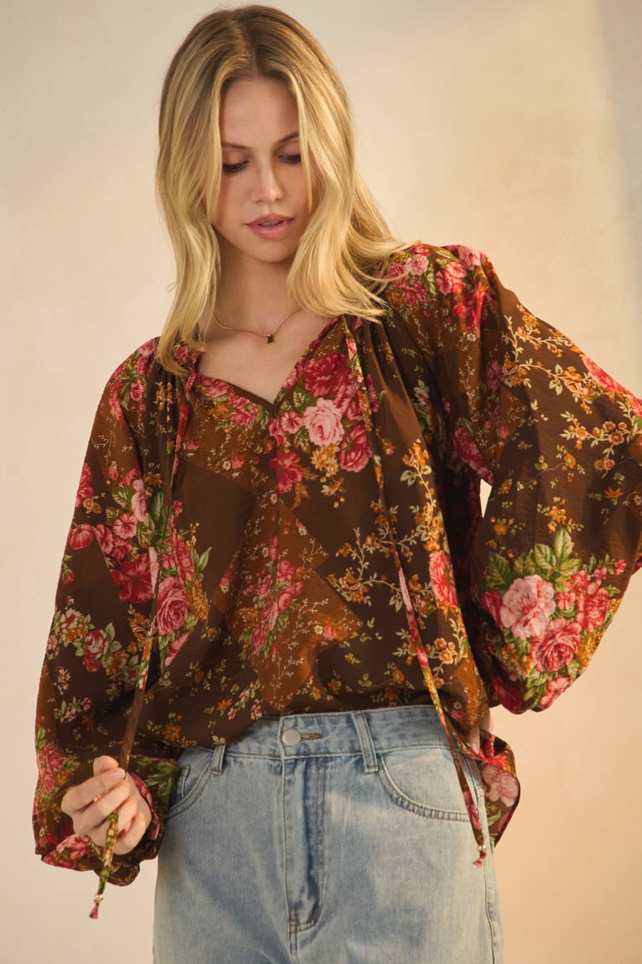 Floral Printed Blouse - Born To Glam Born To Glam