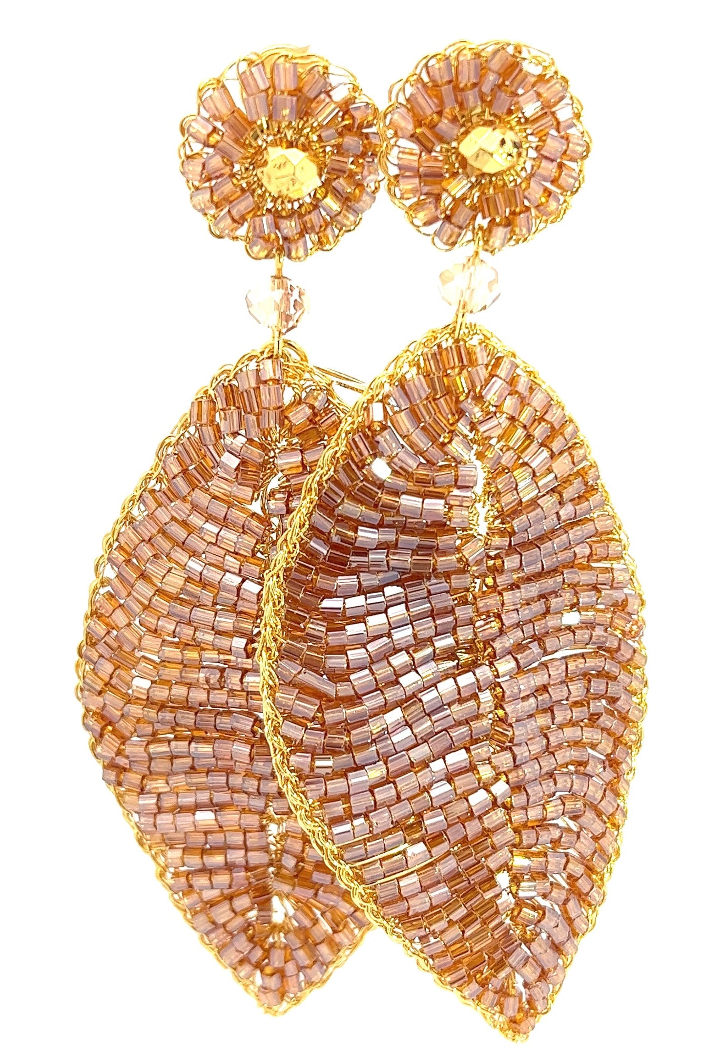 Meticulous Crystal Leaf Statement Earring - Born To Glam Born To Glam
