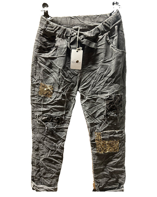 Charcoal Safari Glam Jogger - Born To Glam Born To Glam