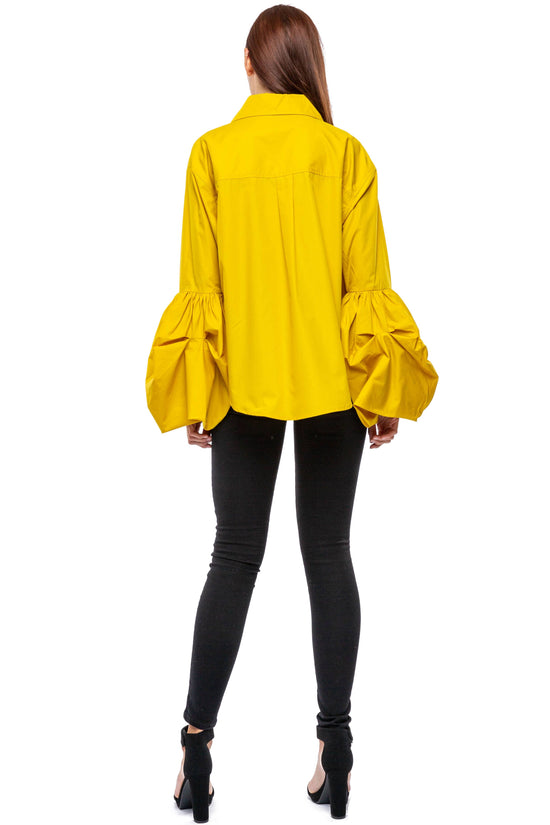 Yellow Romantic Queen Blouse Born To Glam