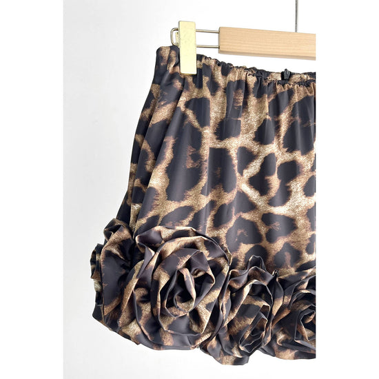 Leopard Blossom Mini Shorts - Born To Glam Born To Glam