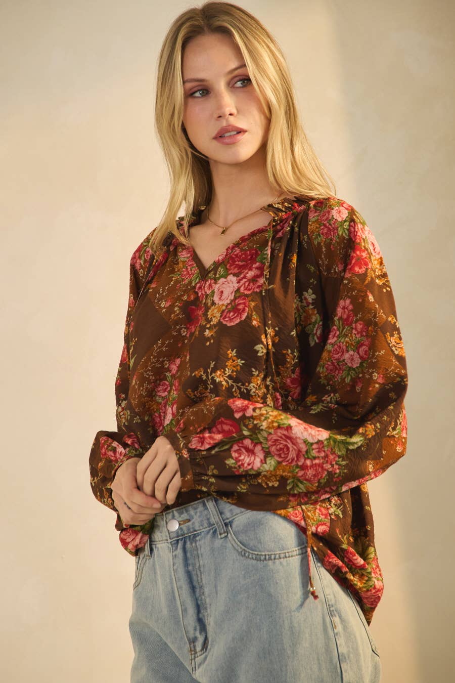 Floral Printed Blouse - Born To Glam Born To Glam