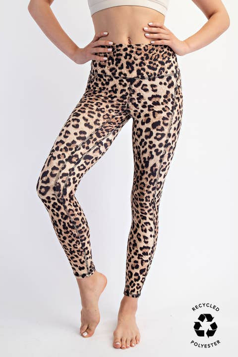 Animal Printed Butter Soft Pocket Leggings by Born To Glam Born To Glam