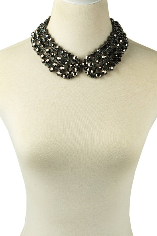 Silver Diana Crystal Collar - Born To Glam Born To Glam