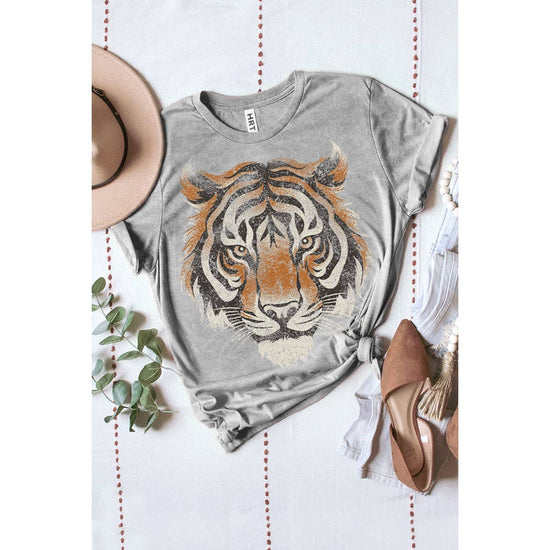 Tiger Big Face Mineral Graphic Tee - Born To Glam Born To Glam