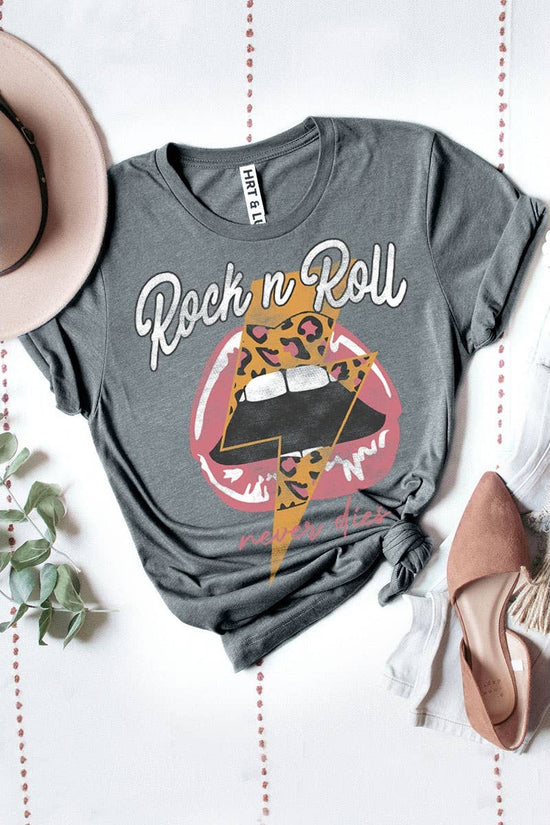 Rock and Roll Never Dies Tee - Born To Glam Born To Glam