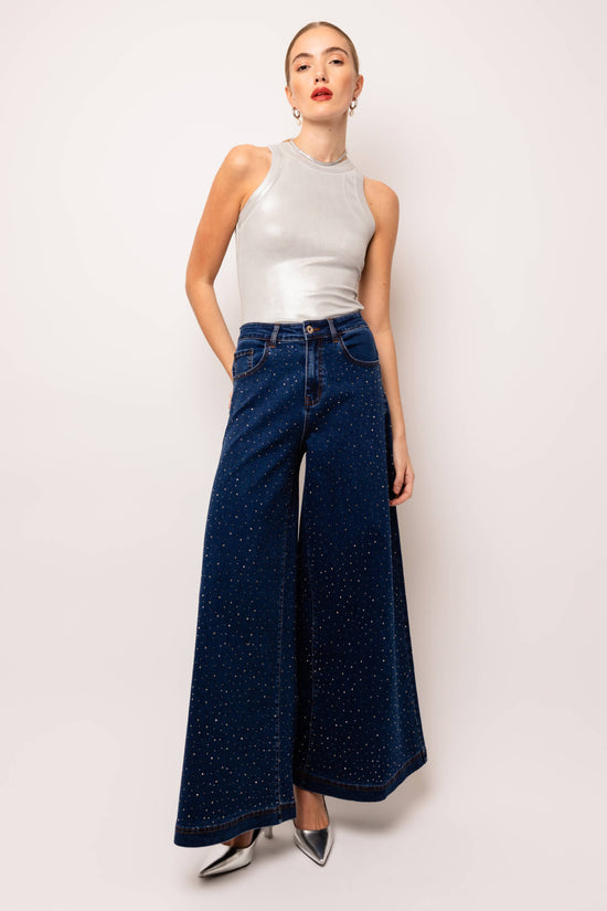 Demi Diamante Flare Jeans - Born To Glam Born To Glam