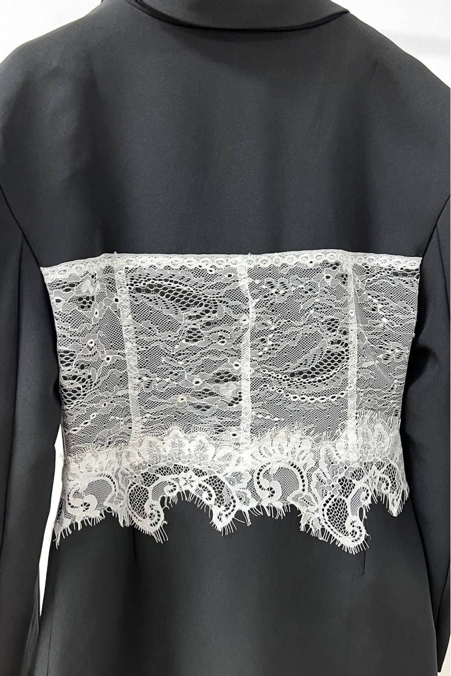 Lace Corset Detail Blazer - Born To Glam Born To Glam