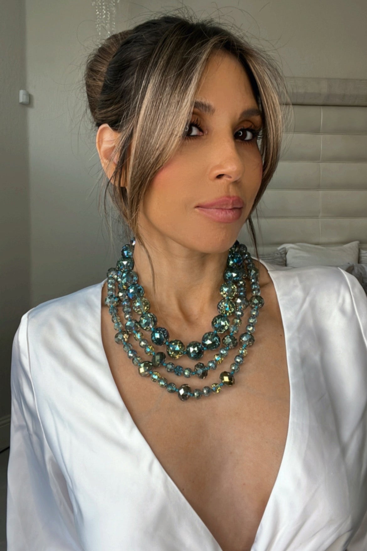 20mm Crystal Sphere Short Necklace - Born To Glam Born To Glam