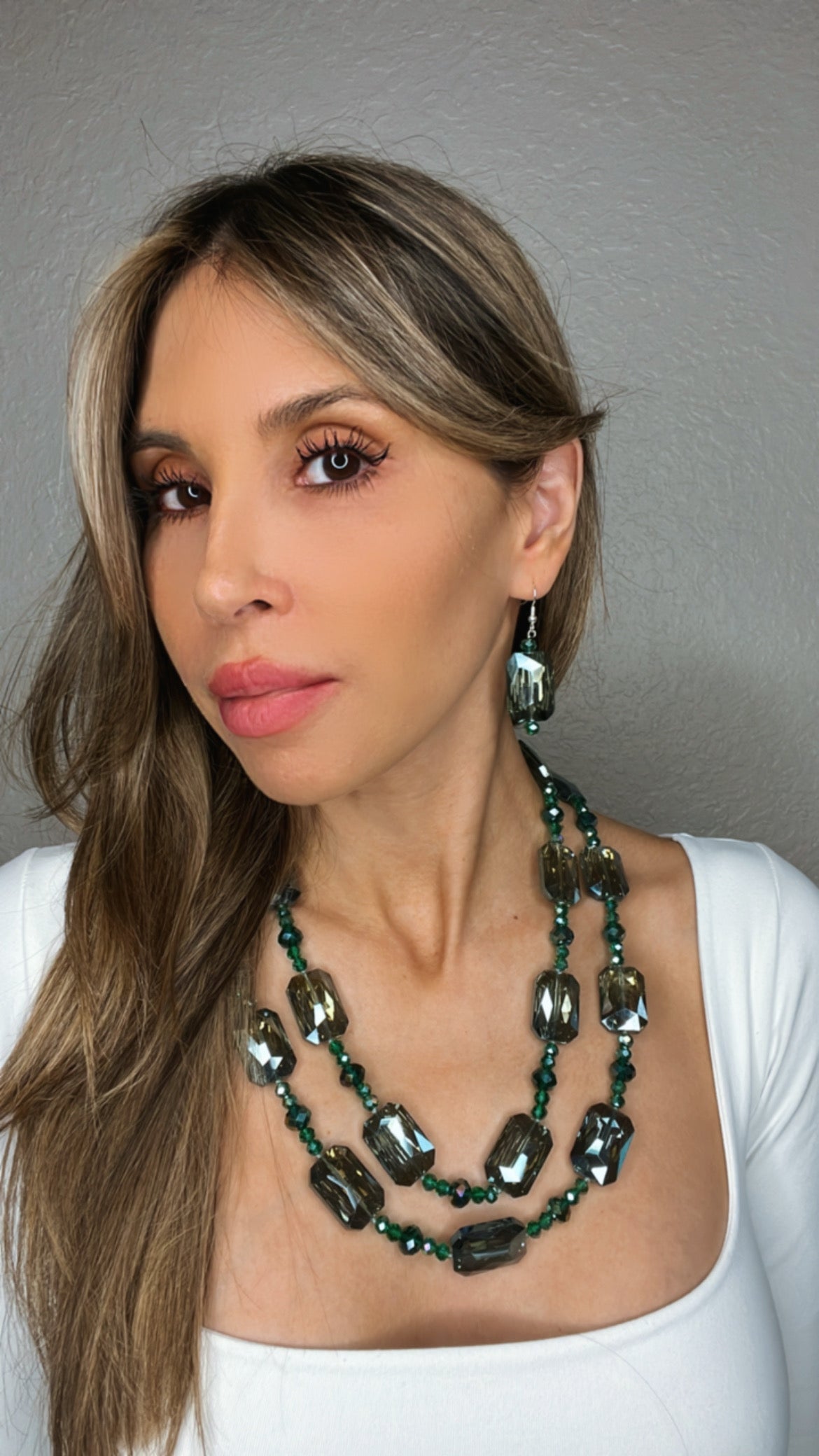 Rectangle Crystal Earrings - Born To Glam Born To Glam