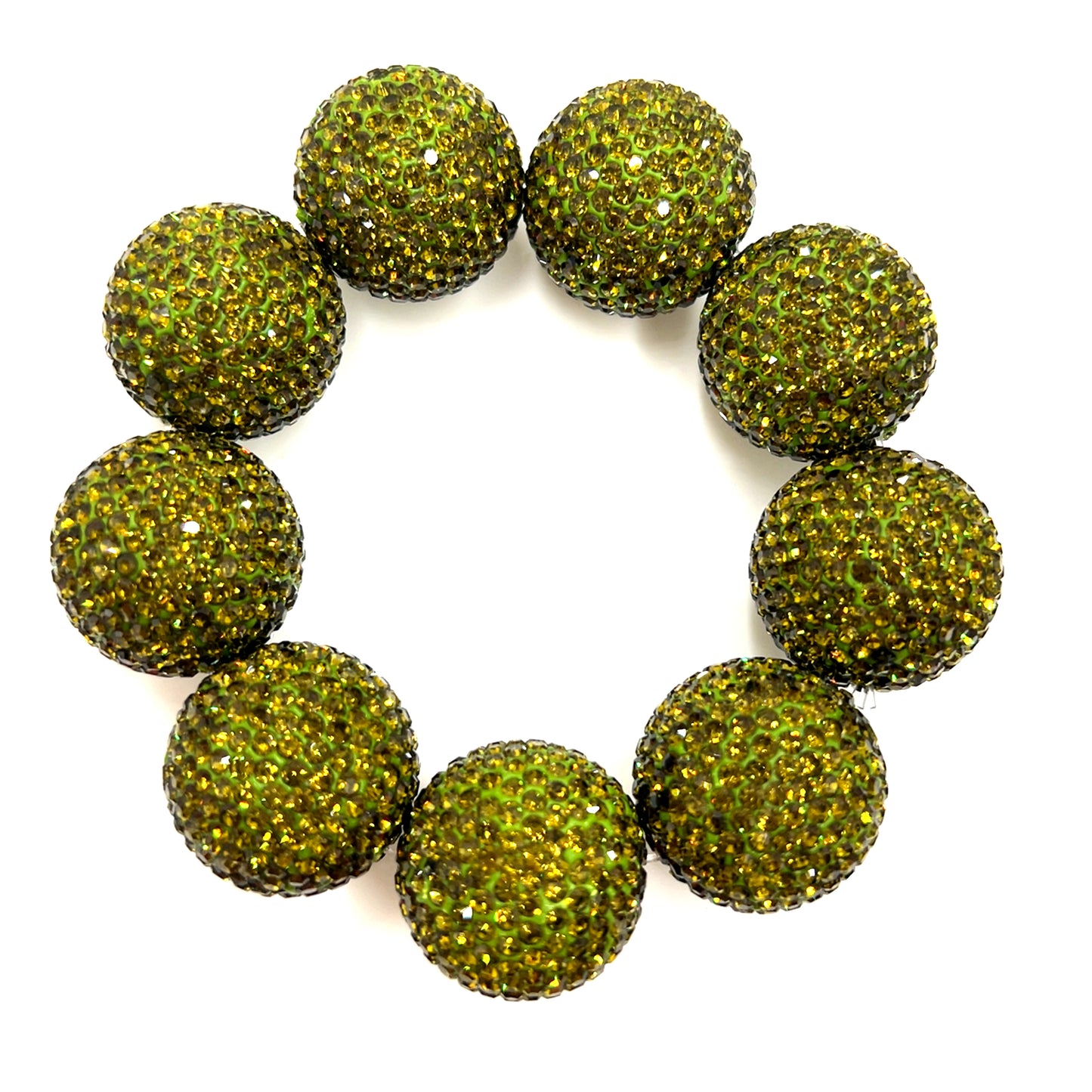 Crystal Sphere Stretch Statement Bracelet - Born To Glam Born To Glam