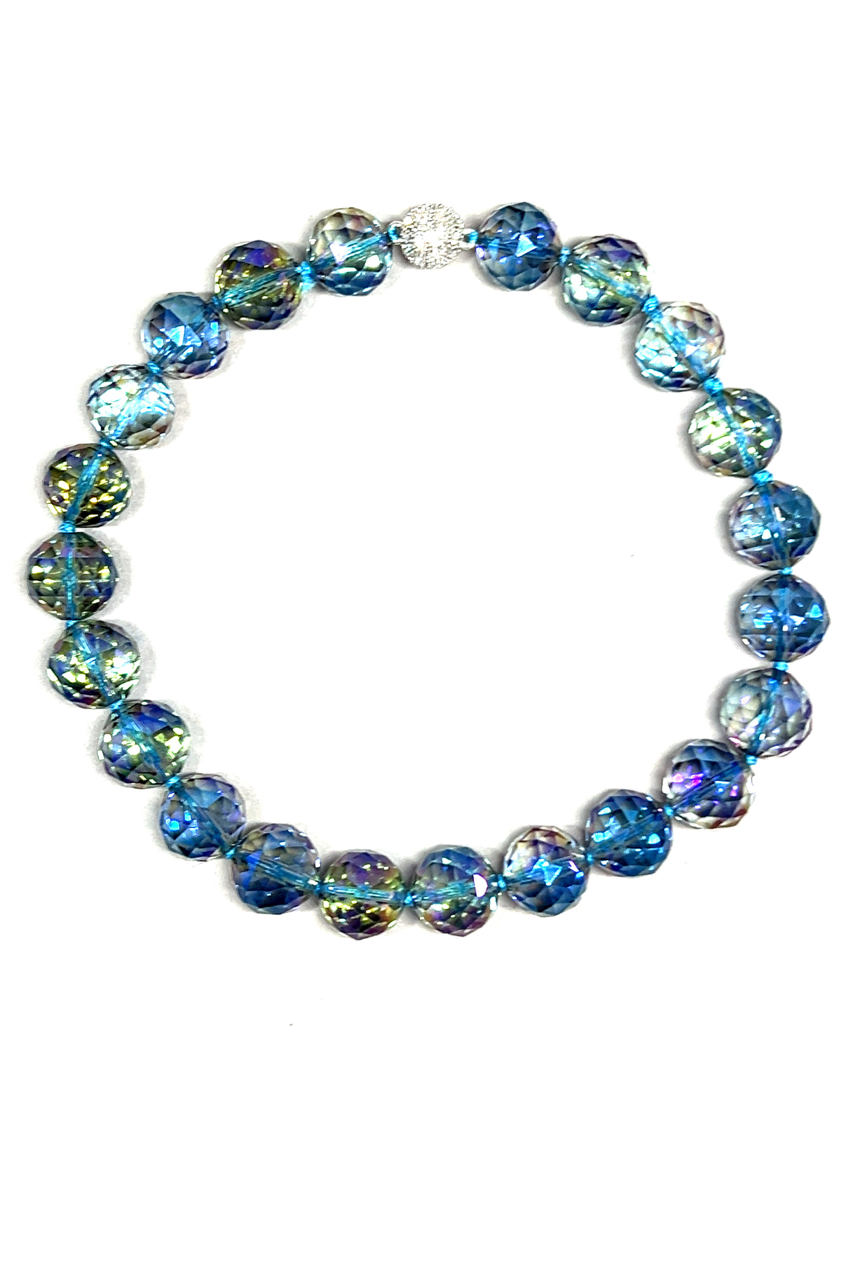 Crystal Sphere Statement Necklace Born To Glam