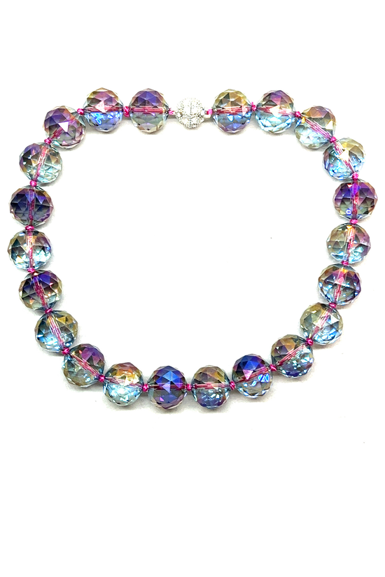 20mm Crystal Sphere Short Necklace Born To Glam