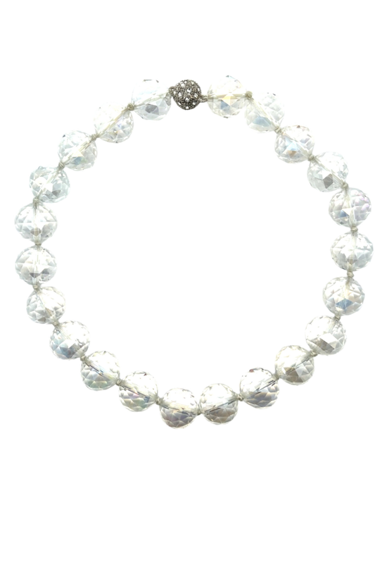 20mm Crystal Sphere Short Necklace Born To Glam