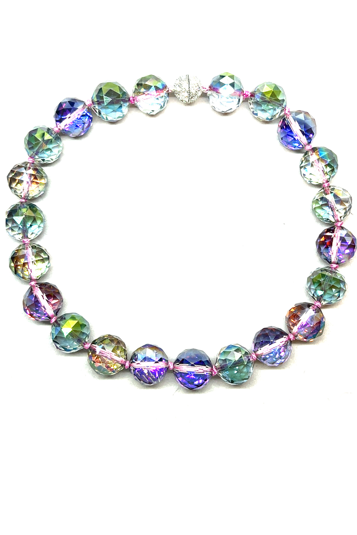 20mm Crystal Sphere Short Necklace Born To Glam