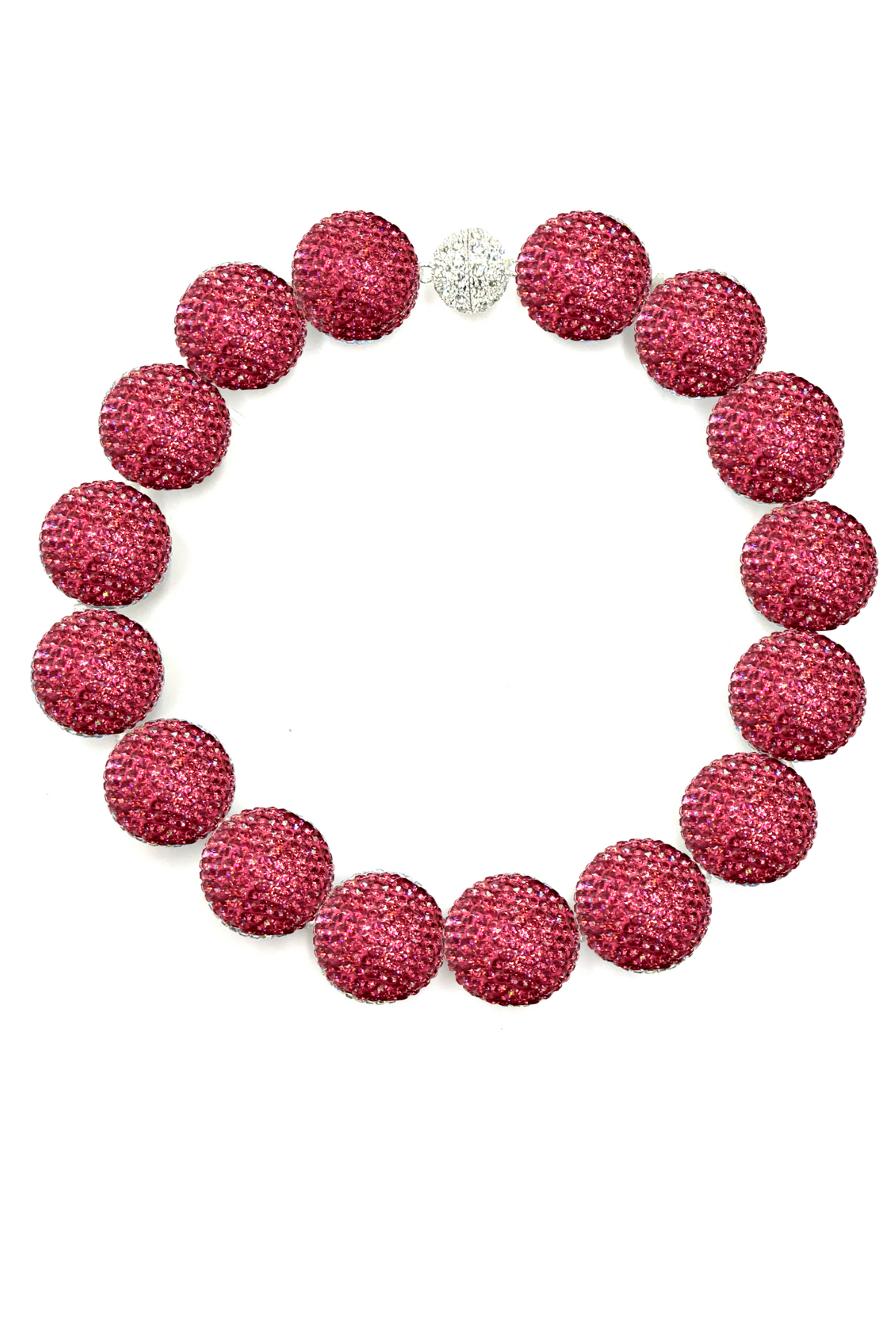 Crystal Sphere Statement Necklace Born To Glam