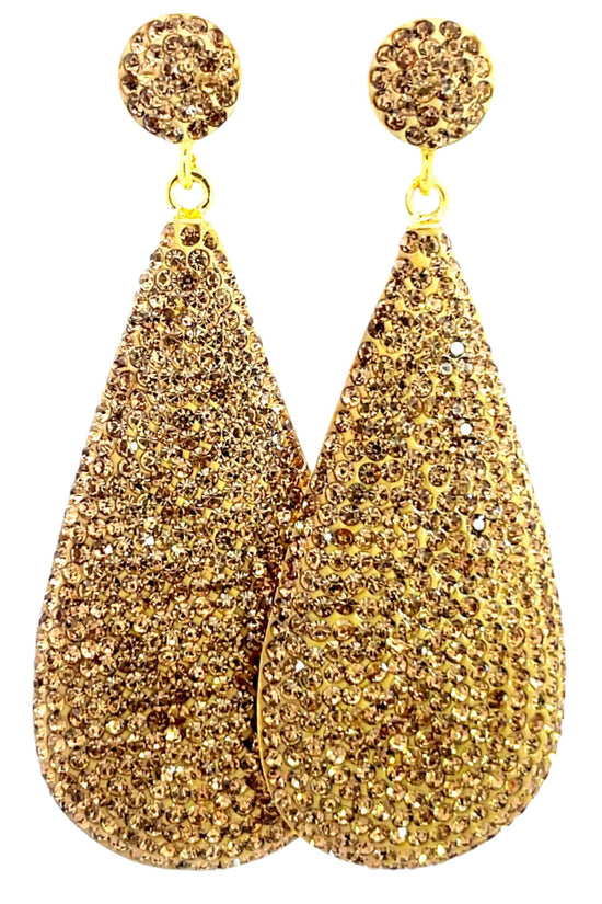 Teardrop 925 Sterling Silver Drop Earrings - Born To Glam Born To Glam