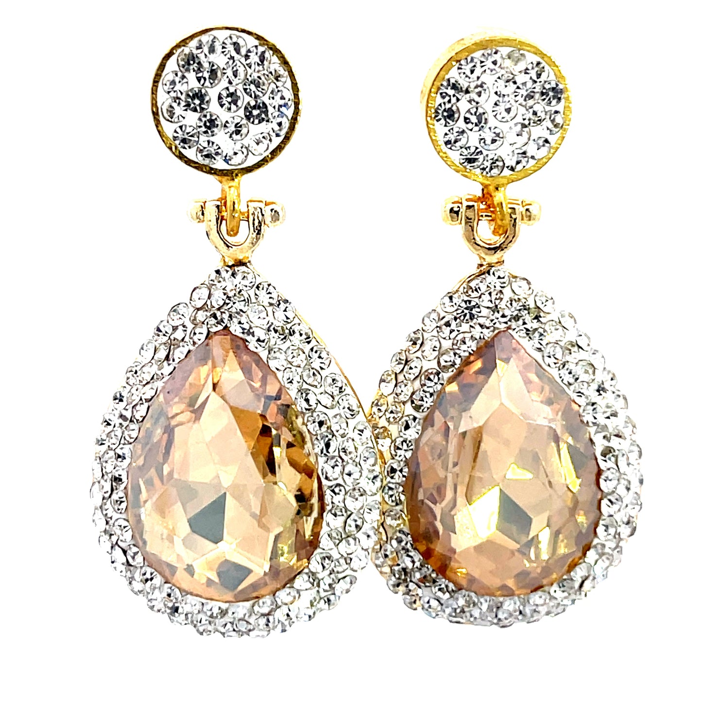 Cubic & Crystal Drop Earrings - Born To Glam Born To Glam