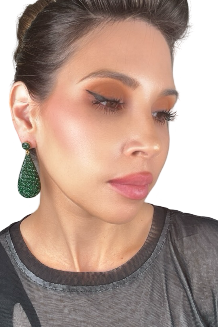 Teardrop 925 Sterling Silver Drop Earrings - Born To Glam Born To Glam